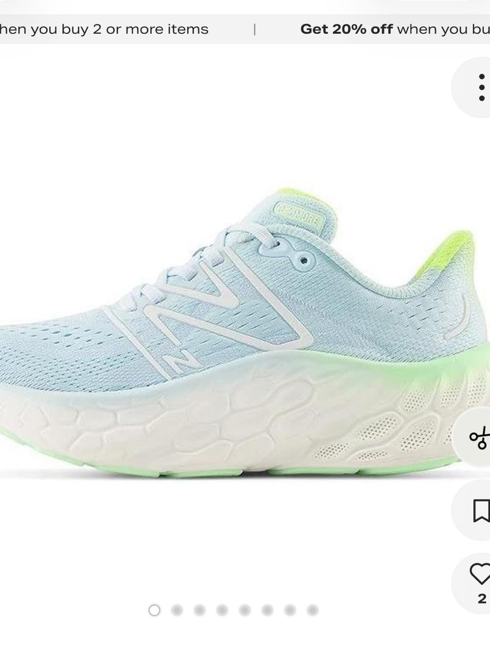 New Balance Women's Fresh Foam X More v4 Running Shoes - Blue/Green Aura